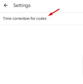 Select " Time correction for codes"